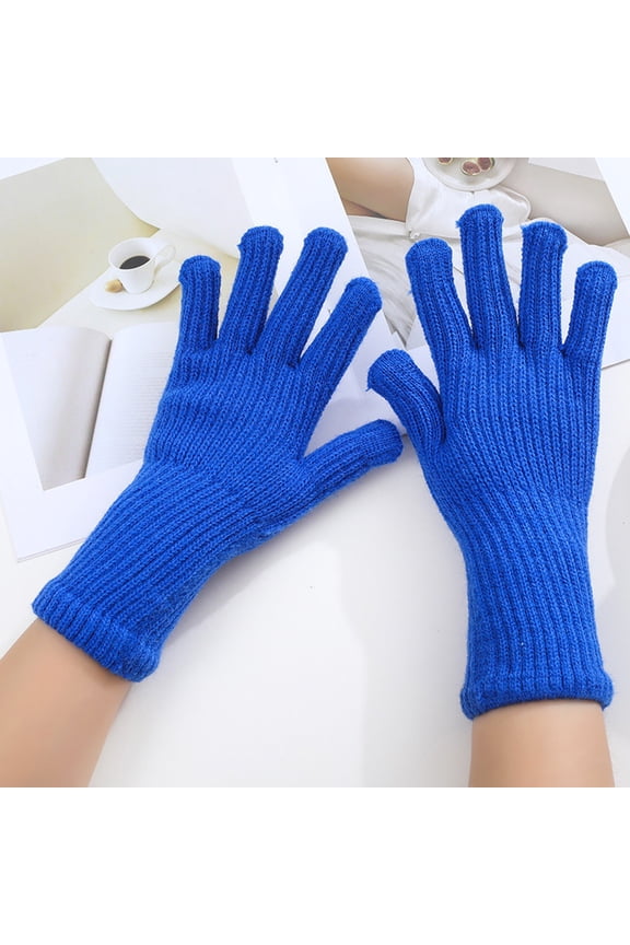 Bright Color Fingerless Gloves for Women, Touchscreen Convertible Mittens, Fun Winter Accessory, Ideal for Women, Teens Winter Fashion, Using Phones in Cold Weather, Fun Style Blue