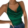 thumbnail image 1 of Baberdicy Camisole Tops for Women Summer Tops for Womens Neck Spaghetti Strap Shirts Shoulder Strap Casual Blouse Slim Tank Tops Women's Tanks & Camis Army Green, 1 of 6