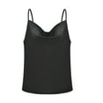 thumbnail image 1 of Baberdicy Camisole Tops for Women Casual Tank Womens Adjustable Solid Tops Color Solid Strappy Women's Blouse Women's Tanks & Camis Black, 1 of 8