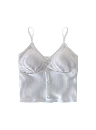 Cotton Undershirt for Women Tank Tops with Built-in Shelf Bra