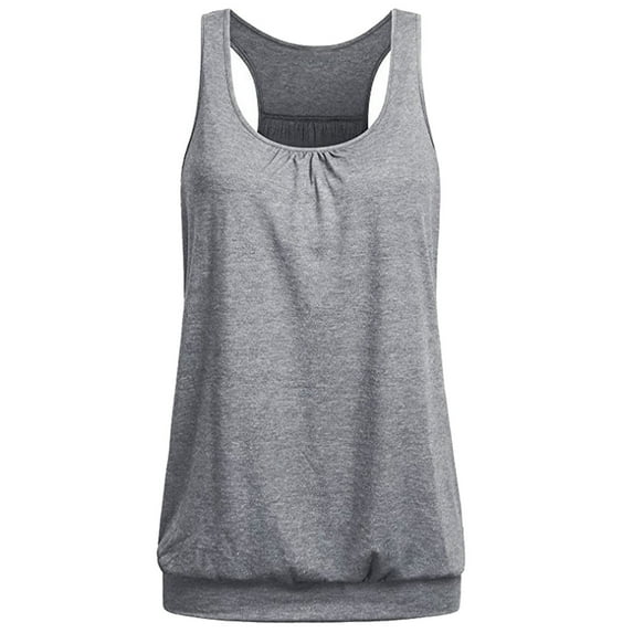 Baberdicy Camisole Tops for Women, Women Tank Top Sleeveless Casual Loose Blouse Tops Women's Tanks & Camis Dark Gray