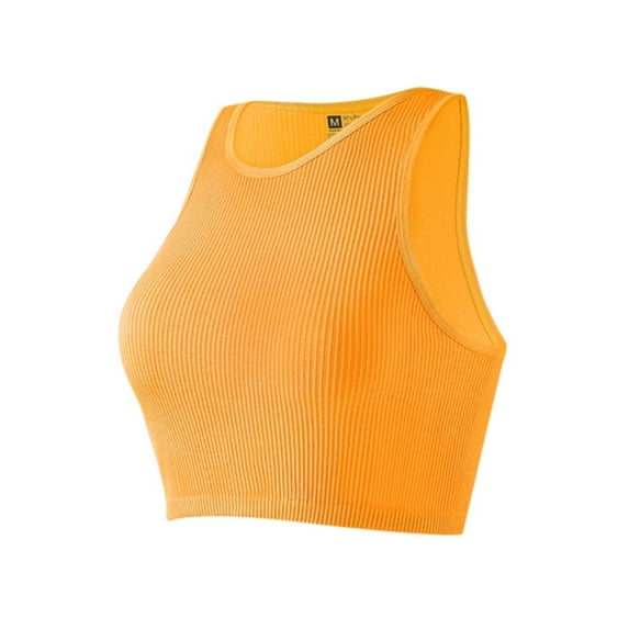 Baberdicy Camisole Tops for Women Women's 1 Piece Crop Tank Tops Ribbed Seamless Workout Sleeveless Shirts Racerback Crop Tops