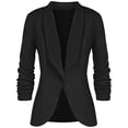 thumbnail image 1 of Baberdicy Cardigan Sweaters for Women Lightweight Women's Long Sleeved Formal Lapel Jacket Sport Jacket Studio Women's Womens Blazer Black, 1 of 4