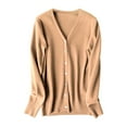 thumbnail image 1 of Baberdicy Cardigan Sweaters for Women, Women's Classic Button Down Long Sleeve V Neck Soft Knit Sweater V Neck Cardigan Sweaters for Women M, 1 of 4