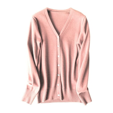 Women's Y2K Button-Up Crop Cardigan - Long Sleeve Knit Sweater, Solid Color, Round Neck