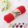 thumbnail image 1 of Baberdicy Cotton Blend Oversized Scarf, Solid Color Winter Wrap Beach Towel Blanket, Multipurpose Red S, 1 of 4