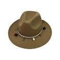 thumbnail image 1 of Baberdicy Cowboy Hat Fashionable Fedora Fedoras Men Wide for Women Dress Hat Women's And Hats Baseball Cap Hats Cowboy Hats for Women Men One Size, 1 of 7