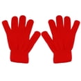 thumbnail image 1 of Baberdicy Cycling Gloves Men, 1 Pair Winter Warm Stretchy Knit Gloves for Men And Women, Solid Color Elastic Driving Gloves, Comfortable Touchscreen Compatible Gloves in Red Classic Red, 1 of 2