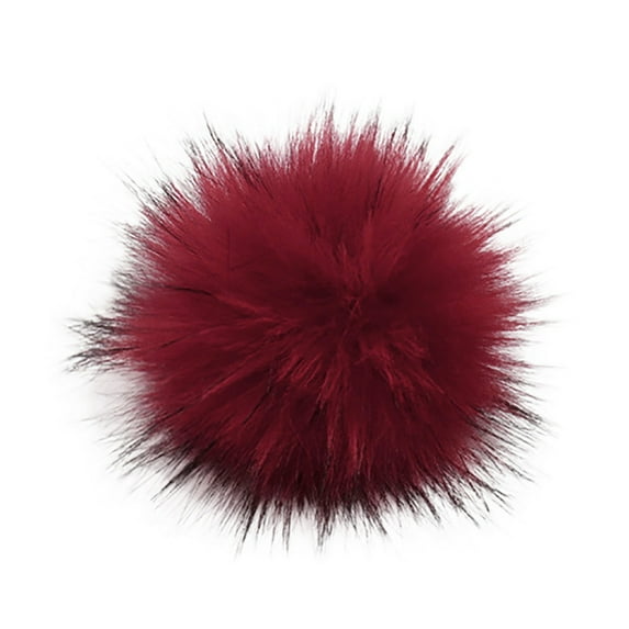 Baberdicy Diy Knitting Accessories - 10Cm Faux Fur Pom Poms - Craft Hat Embellishments - Multi-Color Pack - Creative Supplies L,One Size