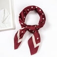 thumbnail image 1 of Baberdicy Dot Print Scarf, Professional Neckerchief Polka Dot Silk Scarf – 7 Cm Square for Neck & Hair, Women's Scarf 7 X7 Cm, 1 of 4
