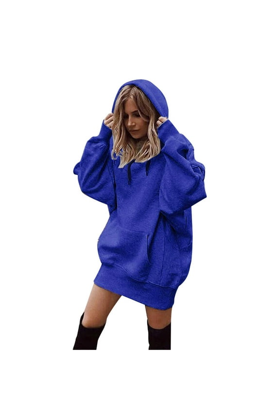 Essentials Hoodie Women Fashion Solid Color Clothes Hoodies Pullover Coat Hoody Sweatshirt Hoodies for Women Blue