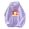 thumbnail image 1 of Baberdicy Essentials Hoodie Womens Cute Frog Sweatshirt Kawaii Hoodie for Teen Girls Clothes Hoodie Hoodies for Women Purple, 1 of 4