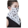 thumbnail image 1 of Baberdicy Face Mask Reusable Clearance！Women Scarf Print Neck Sun Scarf Mask Bandanas Women Men Neck Gaiter Cover Ear Loops Z7A, 1 of 2