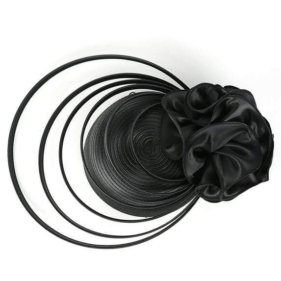 Baberdicy Fascinators Hats for Women Clearanceï¼Tea Party Fascinator Ken/tuckys Derbys Hat Fascinator Pillbox Hat Headband for Cocktail Fascinators Hats for Women Tea Party Black