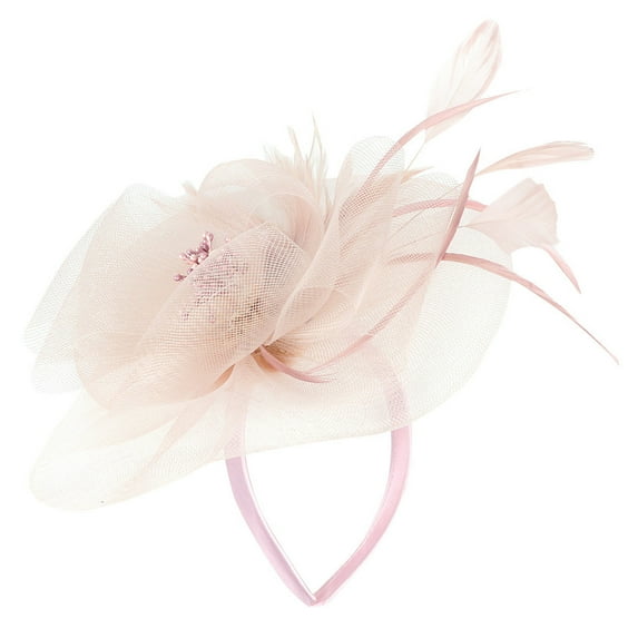 Baberdicy Fascinators Hats for Women Clearance!Party Fascinator Tea Bridal British Women's Headband Pink