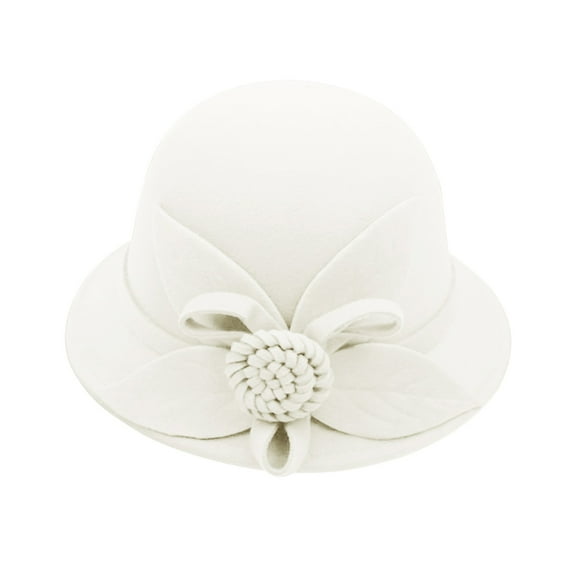 Baberdicy Fascinators Hats for Women Women's Autumn And Winter Flowers Round Top Casual Fisherman's Basin Cap Small Bowler Hat