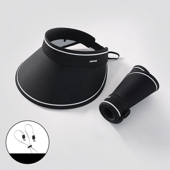 Baberdicy Foldable Sun Visor, Portable Sun Hat Foldable Sun Visor – Empty Top Hat for Golf & Beach, Sun Hat One Size