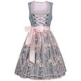 thumbnail image 1 of Baberdicy German Dirndl Dress - Oktoberfest Traditional Beer Festival Costume Pink S, Womens Vintage Dress Germany Oktoberfest Sleeveless Beer Dress Stage Performance Dress, 1 of 9