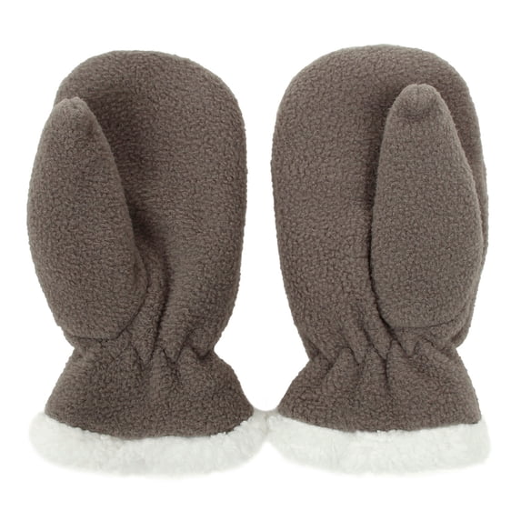 Baberdicy Gloves Fleece for Kids Mittens Boys Warm Snow Girls Gloves for Baby 15Years Gloves Gloves Winter Snow Ski Infant Gloves Gloves for Cold Weather Grey