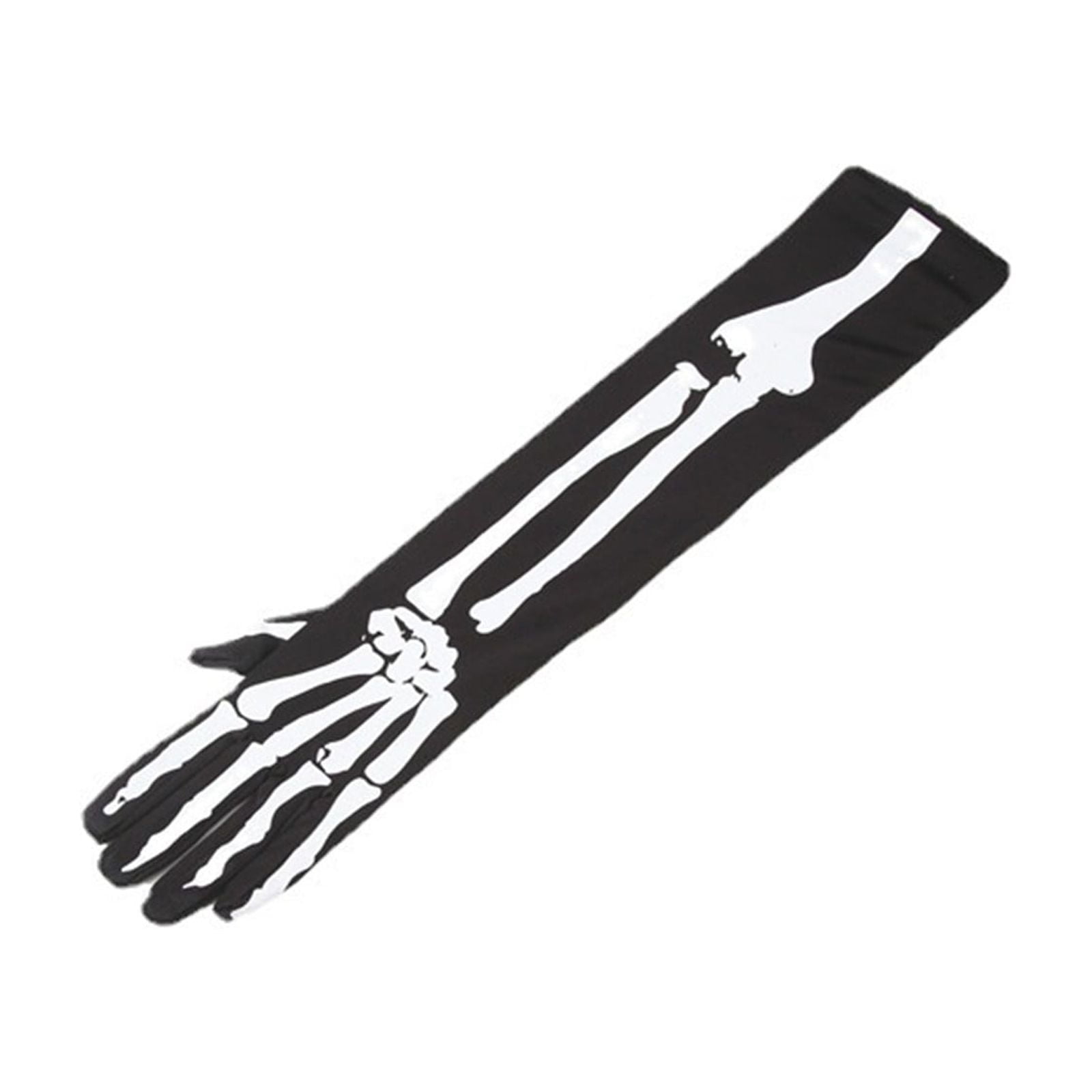 Baberdicy Gloves Halloween Skeleton Gloves Women Men Full Finger