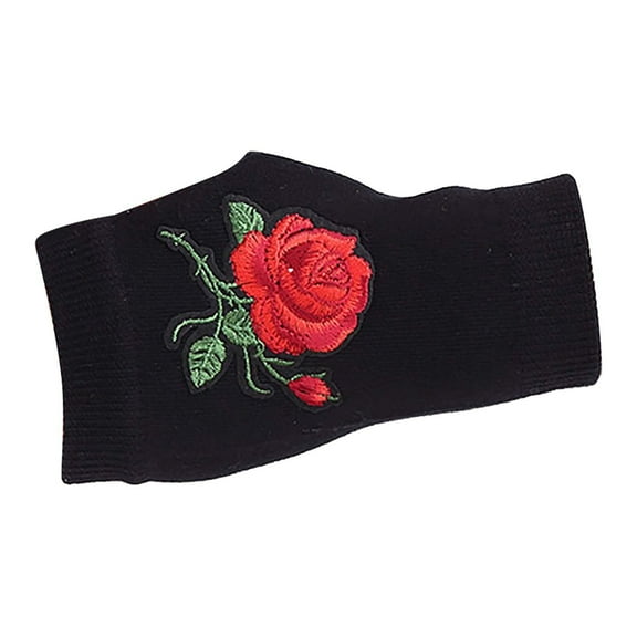 Baberdicy Gloves Winter New Ladies Fingerless Knitted Warm Half Finger Wool Gloves Gloves for Cold Weather Hot Pink