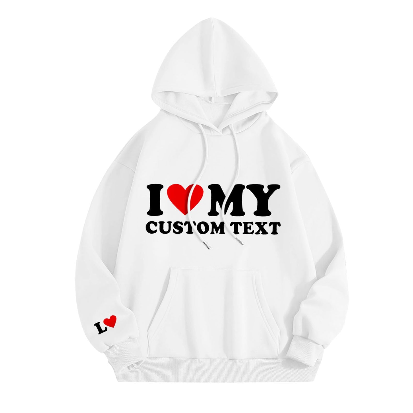 Discount Code Custom Embroidered Hoodies For Couples, Matching