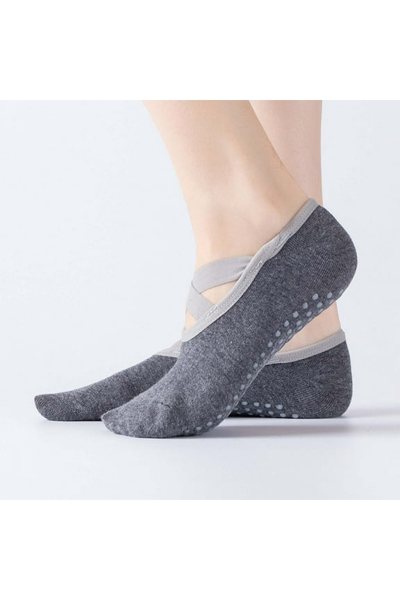 Grip Ballet Socks for Women - Non-Slip Yoga Dance Footies, Breathable Split-Toe Slipper Socks, E One Size