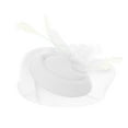 thumbnail image 1 of Baberdicy Hair Clips Fascinators for Women Tea Party Headband Hat Mesh Feathers Hair Clip for Wedding Cocktail and Church Fascinators Hats for Women White, 1 of 4