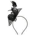 thumbnail image 1 of Baberdicy Hair Clips Women's Elegant Hat Strap Flower Feather Party Hat Hair Clip Headband Accessory Fascinators Hats for Women Black, 1 of 5