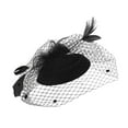 thumbnail image 1 of Baberdicy Hairband Big Deal Fascinators for Women Tea Party Headband Hat Mesh Feathers Hair Clip for Wedding Cocktail and Church Clearance!, 1 of 2