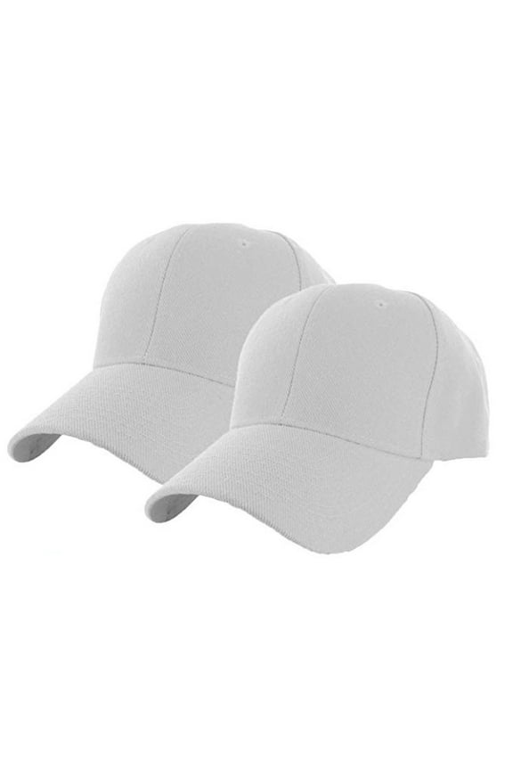 Hat Baseball Color Summer Outdoors 2Pc Mens Sports Summer Solid Cap Casual Baseball Caps White