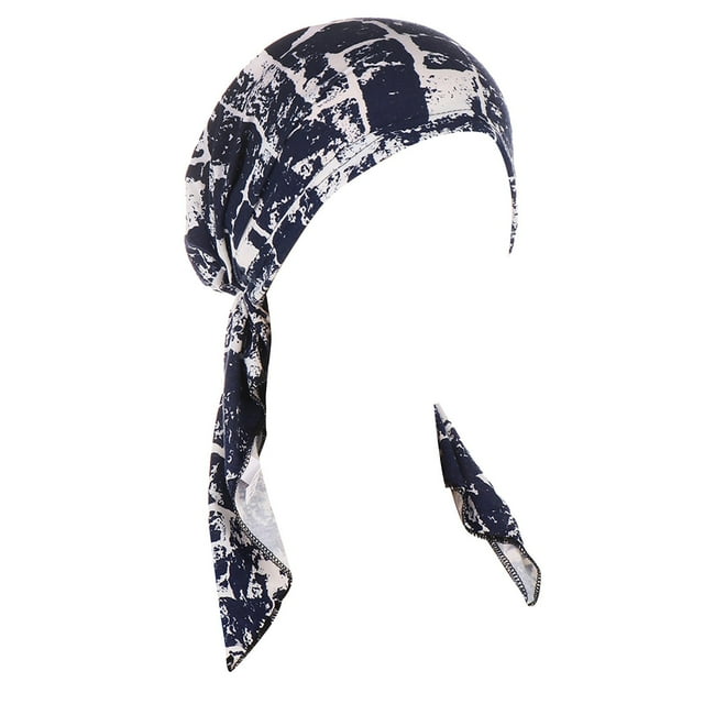 Baberdicy Hat Big Deal, Womens Summer Cotton Printed Elastic Headgear