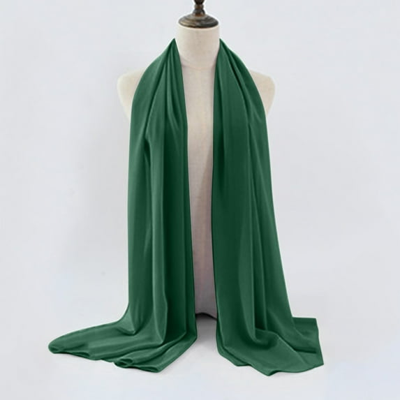Baberdicy Hat Pop Women's Soft Solid Color Shawl Baotou Pearl Chiffon Shawl Muslim Hijab Clearance!
