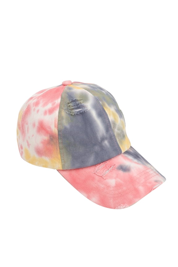 Hat Unisex Classic Low Profile Cotton Baseball Cap Tie Dye Ink Painting Soft Unconstructed Size Dad Hat Baseball Cap Orange