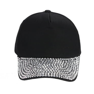 Baberdicy Hat Womens Hat Rhinestone Shaped Snapback Cap Baseball Baseball Caps Baseball Cap Black
