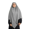 thumbnail image 1 of Baberdicy Head Wraps Turbans Color Pure Women's Long Islam Summer Muslim Headscarf Ventilative Muslim Clothes, 1 of 2