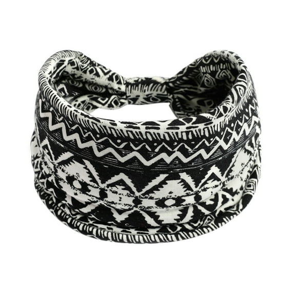 Baberdicy Head Wraps for Women's Hair Headband Yoga Exercise Headband Ladies Headband Hair Wide Wicking Knotted Elastic Running Non Slip Headband Sports Headband Hijab Elastic Heardband Headwraps
