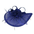 thumbnail image 1 of Baberdicy Head Wraps for Women's Hair 2024 Fascinator Hat Flower Feather Mesh Tea Party Hairband for Women Headwraps Blue, 1 of 1