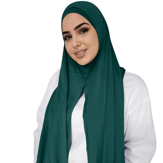 Baberdicy Head Wraps for Women's Hair Muslim Head Scarf Solid Color Long Scarf Wrap Scarves Cotton Scarf for Women Fashion Headwraps