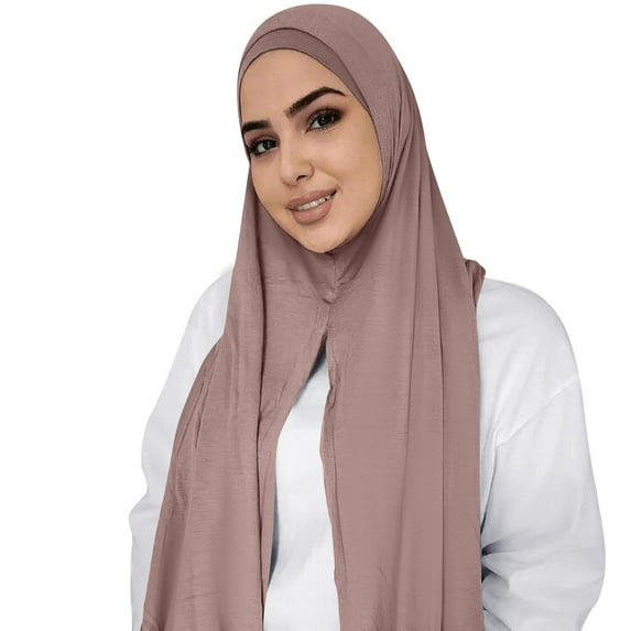 Baberdicy Head Wraps for Women's Hair Muslim Head Scarf Solid Color Long Scarf Wrap Scarves Cotton Scarf for Women Fashion Headwraps
