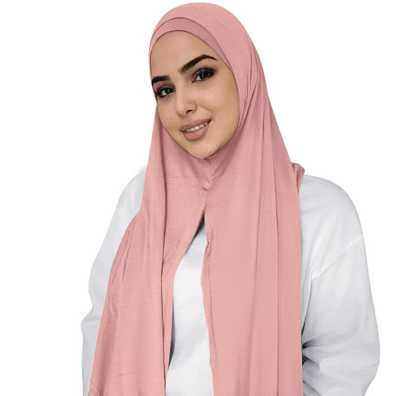 Baberdicy Head Wraps for Women's Hair Muslim Head Scarf Solid Color Long Scarf Wrap Scarves Cotton Scarf for Women Fashion Headwraps