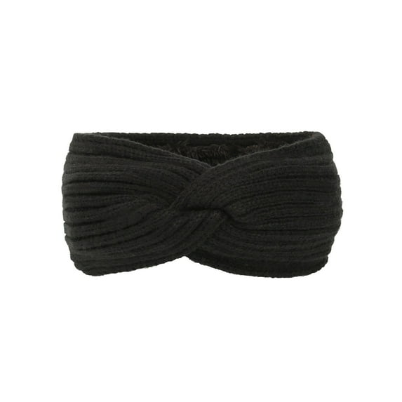 Baberdicy Head Wraps for Women's Hair Women Casual Solid Outdoor Splice Crochet Knit Holey Headband Headwraps Black