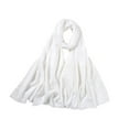 thumbnail image 1 of Baberdicy Head Wraps for Women's Hair Women Casual Striped Sparkling Long Scarf Muslim Hijab Wrap Shawl Headwear Scarf Headwraps White, 1 of 3