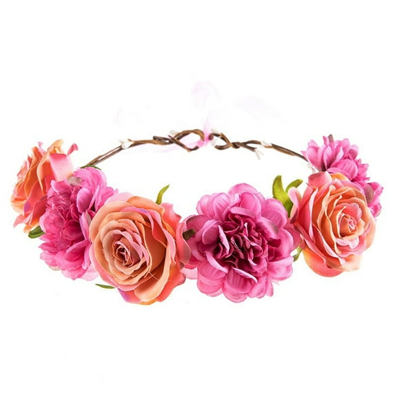 Baberdicy Headband Hair Crown Women Wreath Garland Hairband Floral Headband Flower Headband