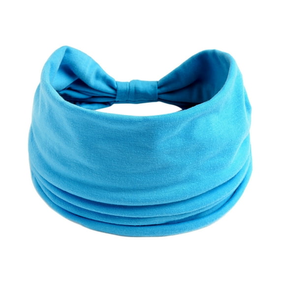 Clearance! Baberdicy Wide Elastic Headband Hair Headband Ladies Yoga Hijab Exercise Wicking Headband Elastic Non-Slip Headband Knotted Running Sports Headband R