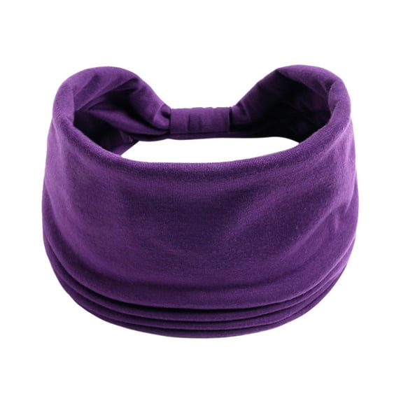 Clearance! Baberdicy Wide Elastic Headband Hair Headband Ladies Yoga Hijab Exercise Wicking Headband Elastic Non-Slip Headband Knotted Running Sports Headband F