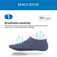 thumbnail image 1 of Baberdicy Invisible Foot Socks, Liner Socks 1 Pack Water Socks – Quick-Dry for Beach, Yoga & Pool Activities, Socks M, 1 of 3
