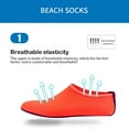 thumbnail image 1 of Baberdicy Invisible Foot Socks, Liner Socks 1 Pack Water Socks – Quick-Dry for Beach, Yoga & Pool Activities, Socks M, 1 of 4