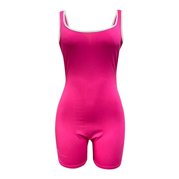 Baberdicy Jumpsuits for Women Clearance!Women Casual Printing Short Sleeves V Neck Loose T Shirt Blouse Tops Hot Pink