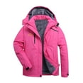 thumbnail image 1 of Baberdicy Lady Jacket Men'S and Women's Mountain Ski Jacket Windproof Rain Jacket for Mens Snow Winter Coat Rain Jacket Hot Pink, 1 of 2